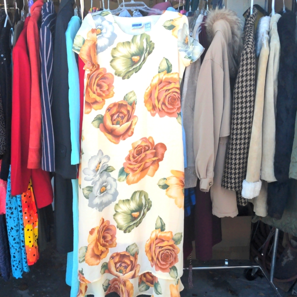 VTG 90's CottageCore Rose Dress Size 12 by Prophecy By Sag Harbor